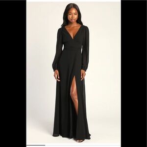 Black Lulus maxi dress